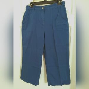 🌷Chico's Blue Cropped Ankle Pants 8